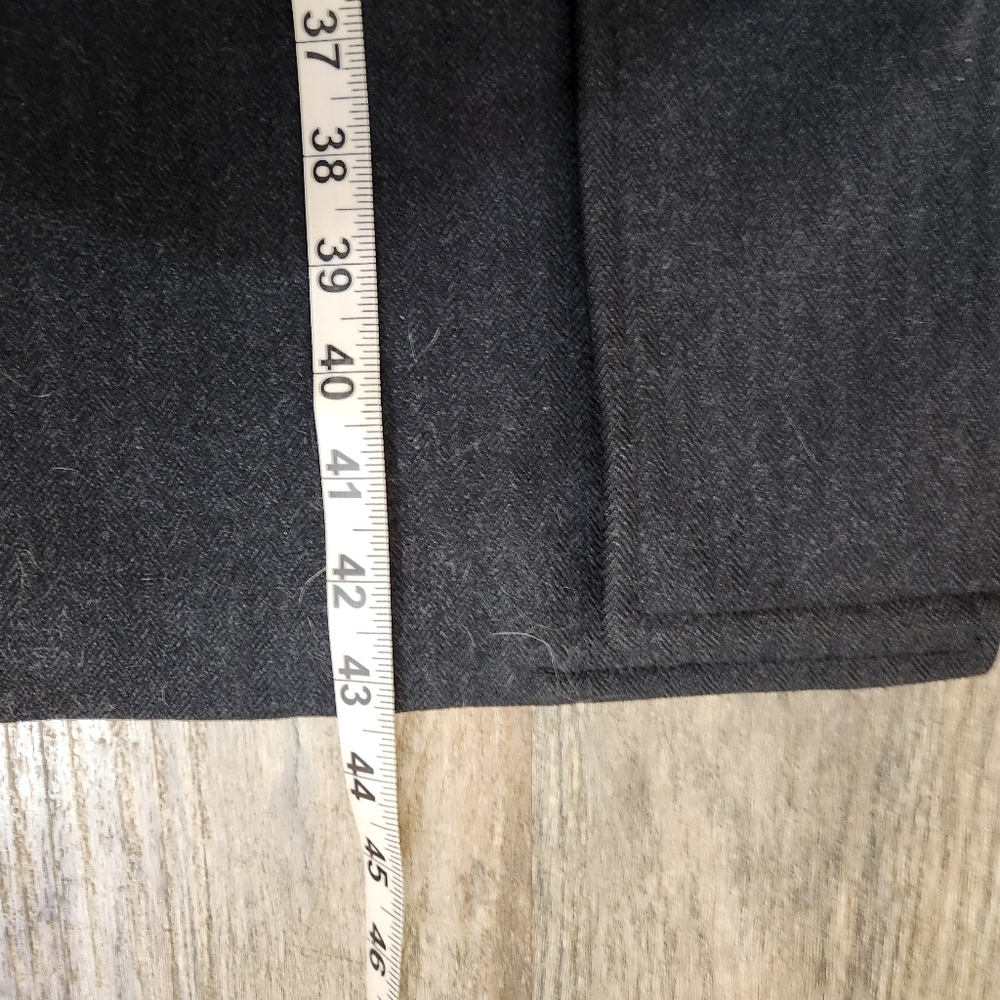 VINTAGE John Wanamaker Rittenhouse Collection 100% Wool Herringbone Overcoat 42R - Picture 11 of 12
